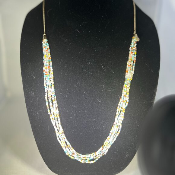 LOFT Multi-Colored Multi-Layered Bead Necklace (long or short) - Picture 4 of 6